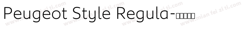 Peugeot Style Regula字体转换